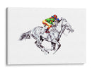 Jinete de caballos de carreras vibrante - Kulik | Cuadro decorativo de Canvas Lab