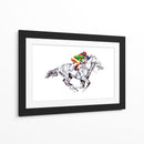 Jinete de caballos de carreras vibrante - Kulik | Cuadro decorativo de Canvas Lab