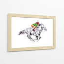 Jinete de caballos de carreras vibrante - Kulik | Cuadro decorativo de Canvas Lab