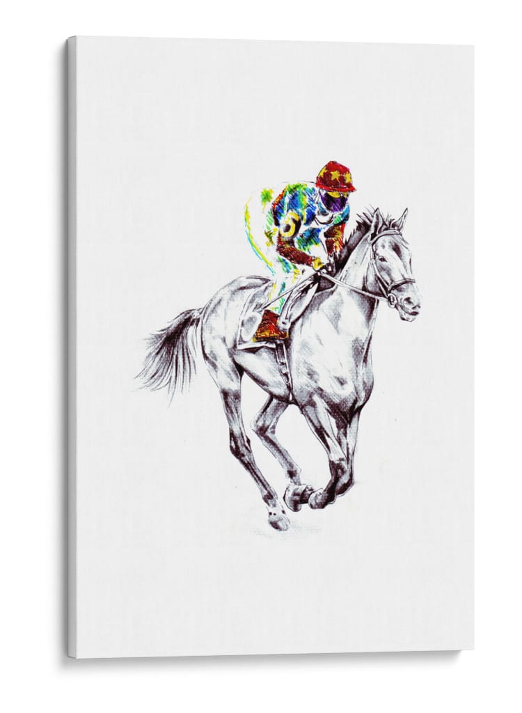 El jinete multicolor - Kulik | Cuadro decorativo de Canvas Lab