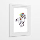 El jinete multicolor - Kulik | Cuadro decorativo de Canvas Lab