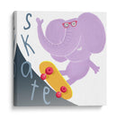Elefante patinador feliz - Carla Daly | Cuadro decorativo de Canvas Lab
