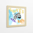 Cebra surfista genial - Carla Daly | Cuadro decorativo de Canvas Lab