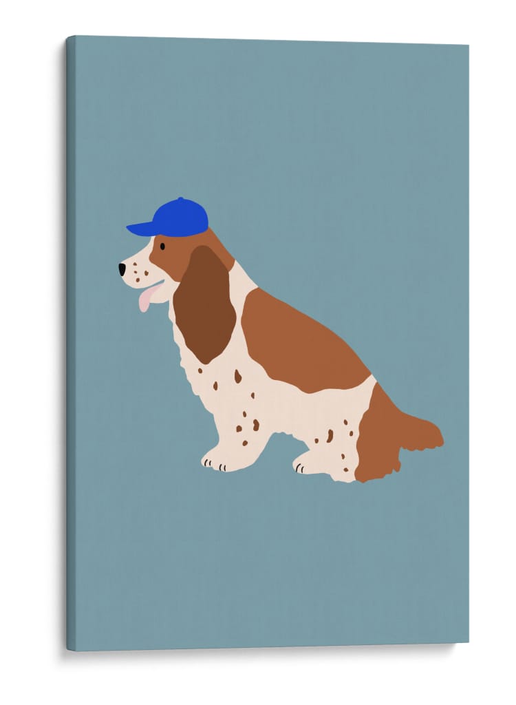 Cocker Spaniel con gorra - Maren Gross | Cuadro decorativo de Canvas Lab