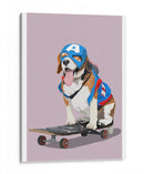 Capitán Beagle-América sobre patineta - ByKammille | Cuadro decorativo de Canvas Lab