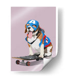 Capitán Beagle-América sobre patineta - ByKammille | Cuadro decorativo de Canvas Lab
