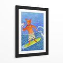 Gato surfista martini - Sharyn Bursic | Cuadro decorativo de Canvas Lab