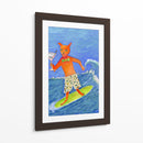 Gato surfista martini - Sharyn Bursic | Cuadro decorativo de Canvas Lab
