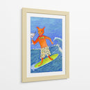 Gato surfista martini - Sharyn Bursic | Cuadro decorativo de Canvas Lab