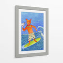 Gato surfista martini - Sharyn Bursic | Cuadro decorativo de Canvas Lab