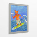 Gato surfista martini - Sharyn Bursic | Cuadro decorativo de Canvas Lab