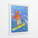 Gato surfista martini - Sharyn Bursic | Cuadro decorativo de Canvas Lab