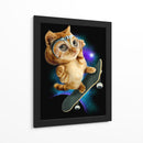 Gato espacial patinador - Adam Lawless | Cuadro decorativo de Canvas Lab