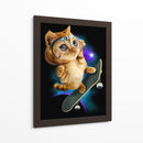 Gato espacial patinador - Adam Lawless | Cuadro decorativo de Canvas Lab