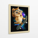 Gato espacial patinador - Adam Lawless | Cuadro decorativo de Canvas Lab