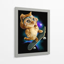 Gato espacial patinador - Adam Lawless | Cuadro decorativo de Canvas Lab