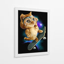 Gato espacial patinador - Adam Lawless | Cuadro decorativo de Canvas Lab