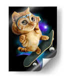 Gato espacial patinador - Adam Lawless | Cuadro decorativo de Canvas Lab