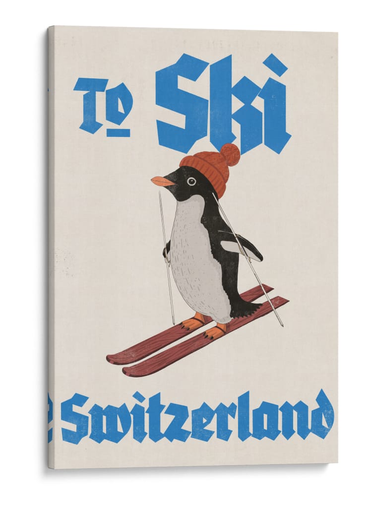To Ski Switzerland - Nicholas | Cuadro decorativo de Canvas Lab