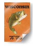 Pesca de lubina en Wisconsin - Nicholas | Cuadro decorativo de Canvas Lab