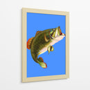 Lubina de boca grande saltando - Nicholas | Cuadro decorativo de Canvas Lab
