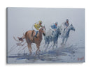 Tres jinetes galopando en la niebla - Giorgio Gosti | Cuadro decorativo de Canvas Lab