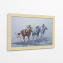 Tres jinetes galopando en la niebla - Giorgio Gosti | Cuadro decorativo de Canvas Lab