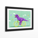 Pedaladas jurásicas entre nubes y mariposas - Raissa Oltmanns | Cuadro decorativo de Canvas Lab