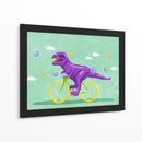 Pedaladas jurásicas entre nubes y mariposas - Raissa Oltmanns | Cuadro decorativo de Canvas Lab
