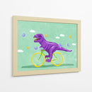 Pedaladas jurásicas entre nubes y mariposas - Raissa Oltmanns | Cuadro decorativo de Canvas Lab