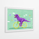 Pedaladas jurásicas entre nubes y mariposas - Raissa Oltmanns | Cuadro decorativo de Canvas Lab