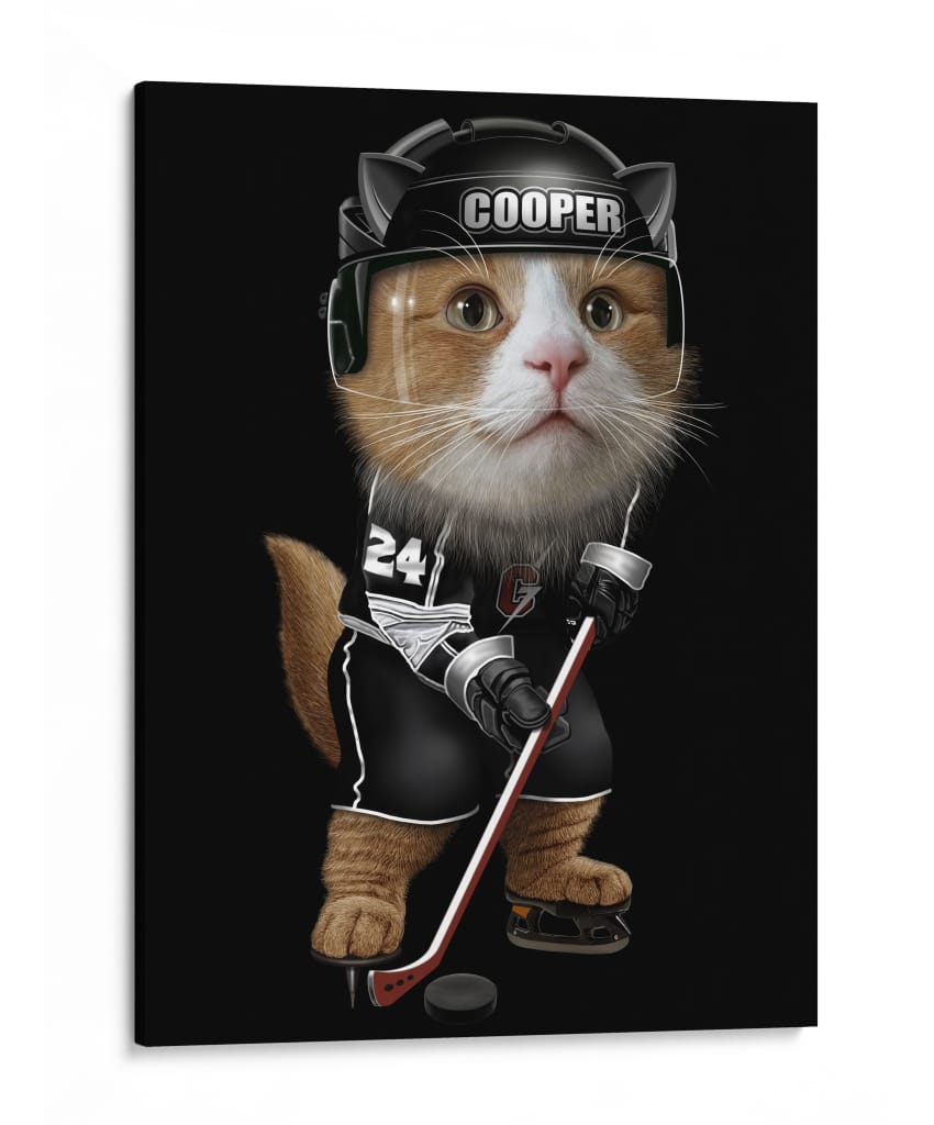 Jugador de hockey sobre hielo - Adam Lawless | Cuadro decorativo de Canvas Lab