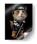 Jugador de hockey sobre hielo - Adam Lawless | Cuadro decorativo de Canvas Lab