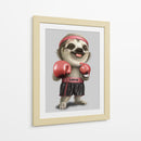 Lindo perezoso boxeador - Adam Lawless | Cuadro decorativo de Canvas Lab