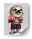 Lindo perezoso boxeador - Adam Lawless | Cuadro decorativo de Canvas Lab