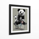 Paseo en bicicleta de la familia Panda - Adam Lawless | Cuadro decorativo de Canvas Lab