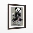 Paseo en bicicleta de la familia Panda - Adam Lawless | Cuadro decorativo de Canvas Lab