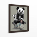 Paseo en bicicleta de la familia Panda - Adam Lawless | Cuadro decorativo de Canvas Lab