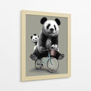 Paseo en bicicleta de la familia Panda - Adam Lawless | Cuadro decorativo de Canvas Lab