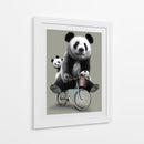 Paseo en bicicleta de la familia Panda - Adam Lawless | Cuadro decorativo de Canvas Lab