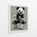 Paseo en bicicleta de la familia Panda - Adam Lawless | Cuadro decorativo de Canvas Lab