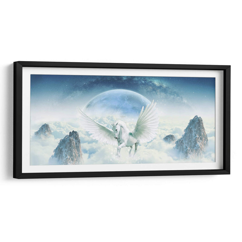 White unicorn | Cuadro decorativo de Canvas Lab