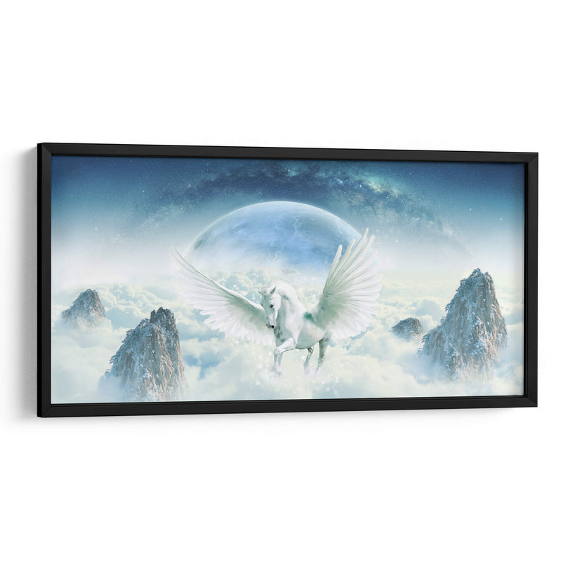 White unicorn | Cuadro decorativo de Canvas Lab