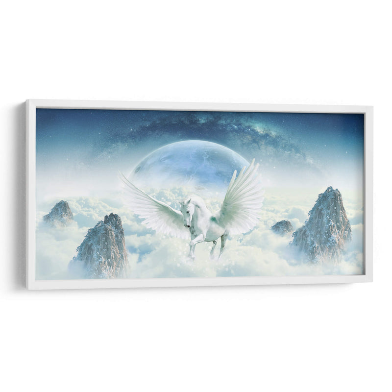 White unicorn | Cuadro decorativo de Canvas Lab