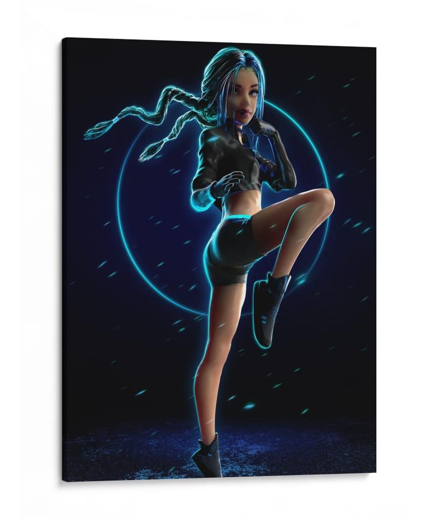 Neon Cyber - Sae Art | Cuadro decorativo de Canvas Lab