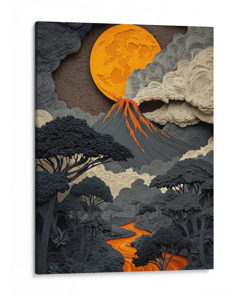 Fuego Lunar - Sae Art | Cuadro decorativo de Canvas Lab