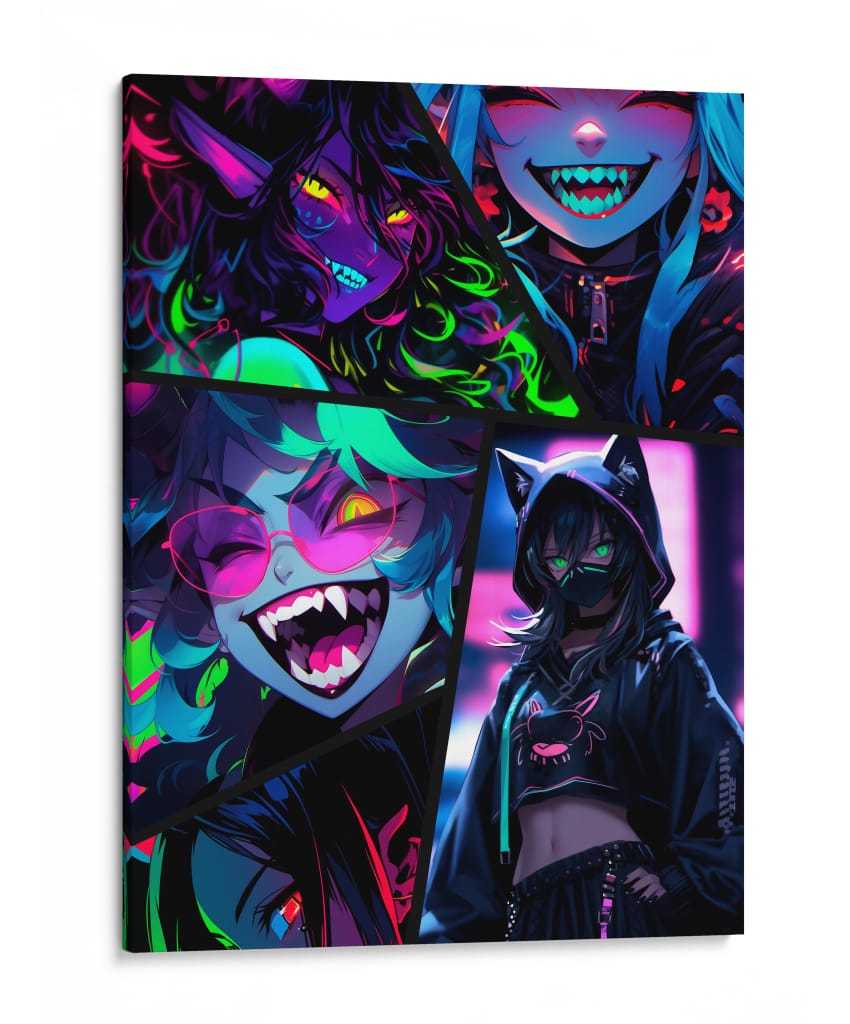 Caos Cyberpunk - Sae Art | Cuadro decorativo de Canvas Lab