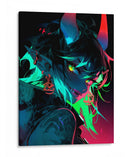 Oni de Neón - Sae Art | Cuadro decorativo de Canvas Lab