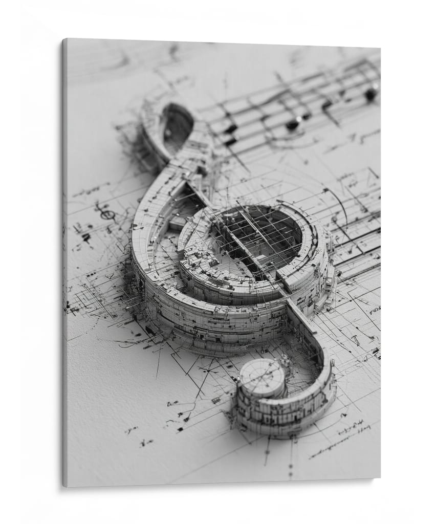 Relieve musical - DIEGO D L | Cuadro decorativo de Canvas Lab