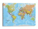 World wall map | Cuadro decorativo de Canvas Lab